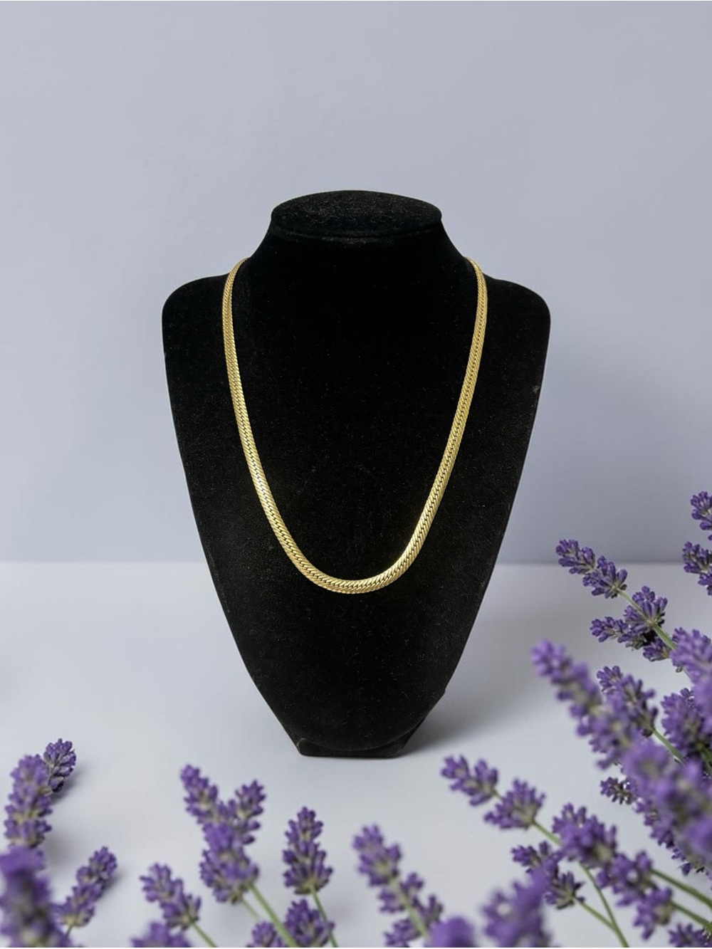 Park Lane Gold Herringbone Chain Necklace 18”
